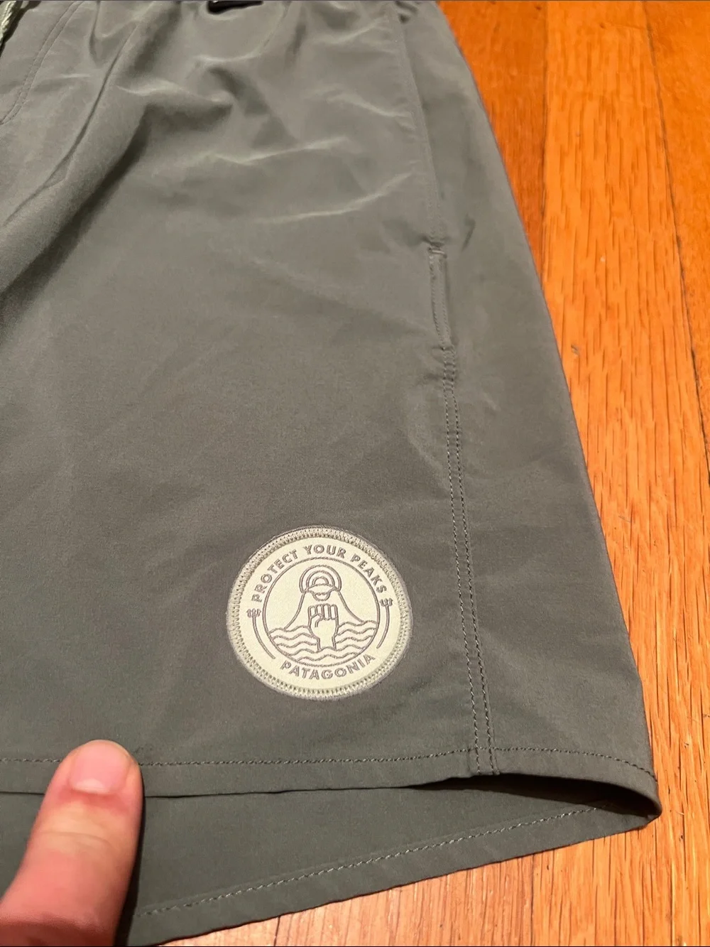 Patagonia Hydropeak Volley Hybrid Shorts in Green, Men’s size Small